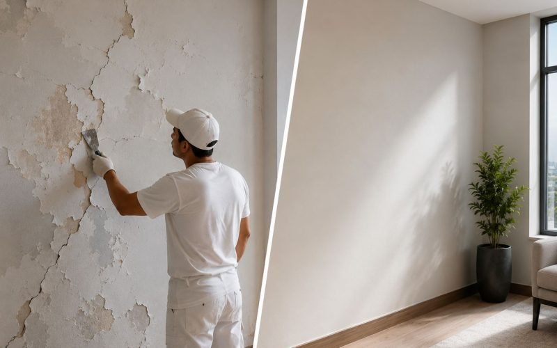 Crack & Peeling Paint Repair